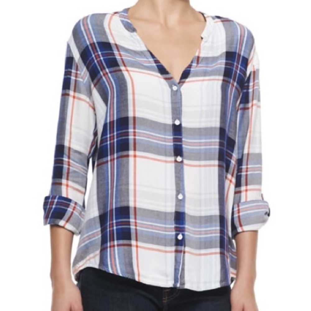 Joie plaid button-up shirt